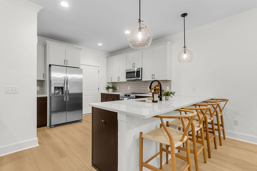Furnished interior view inside a new home in , Charleston (Image 13).