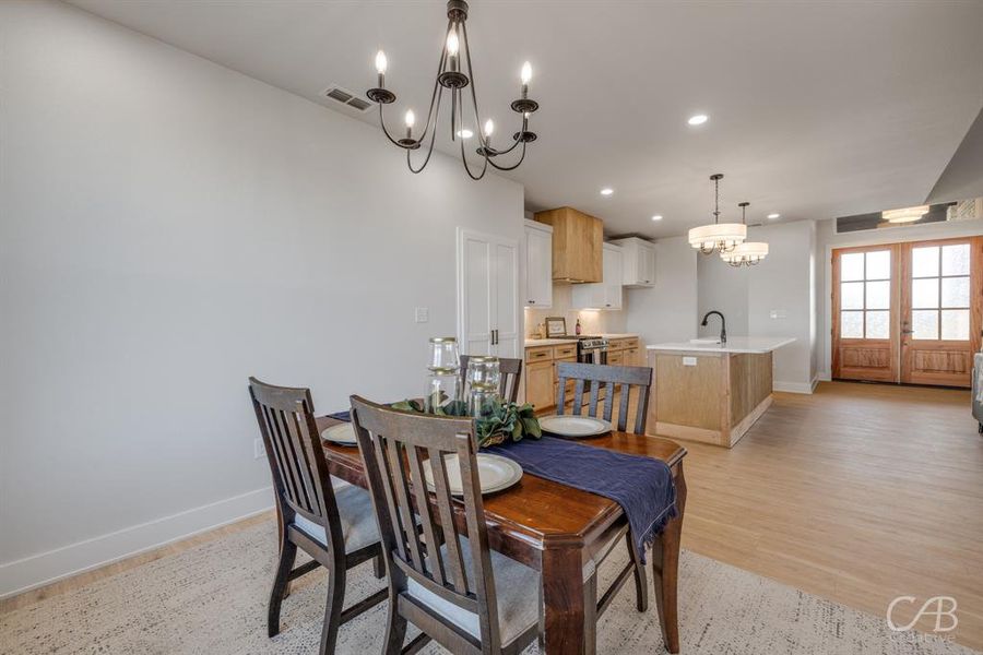 Furnished interior view inside a new home in , Abilene (Image 7).