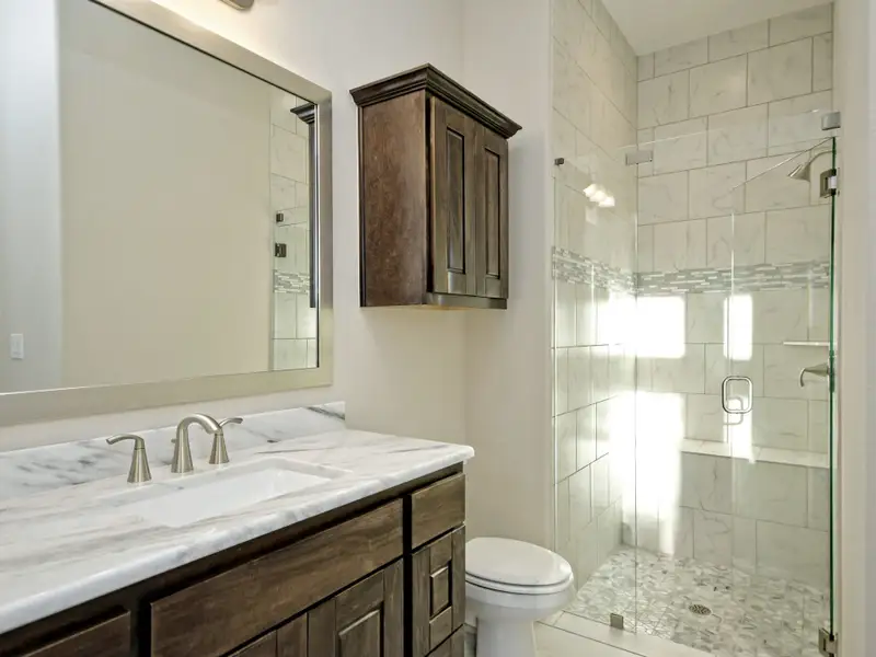 Representative furnished interior of a home built from the Santa Barbara II by Giddens Homes in Scofield Farms Estates, Georgetown (Image 64).