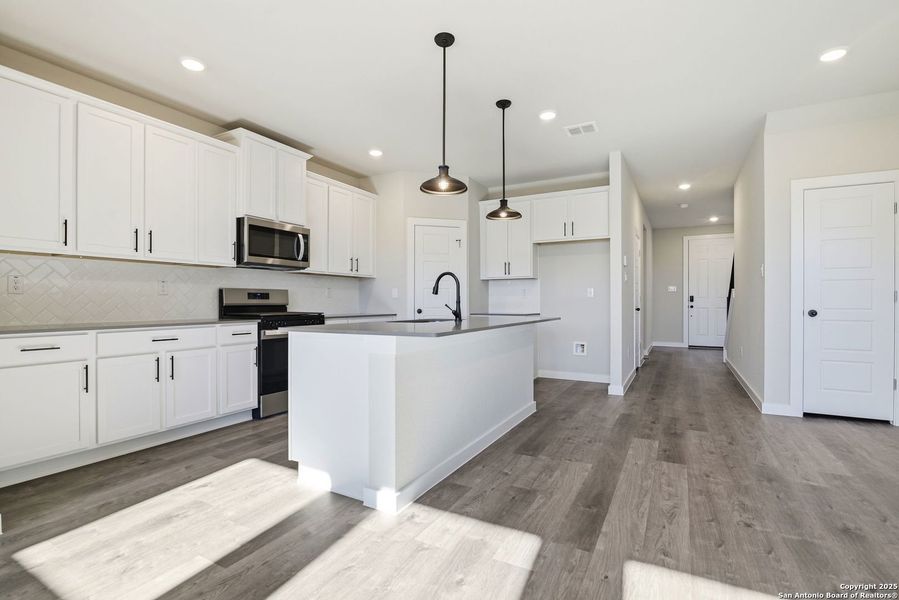 Furnished interior view inside a new home in Morgan Meadows, San Antonio (Image 7). Furnished interior view inside a new home in Morgan Meadows, San Antonio (Image 7).