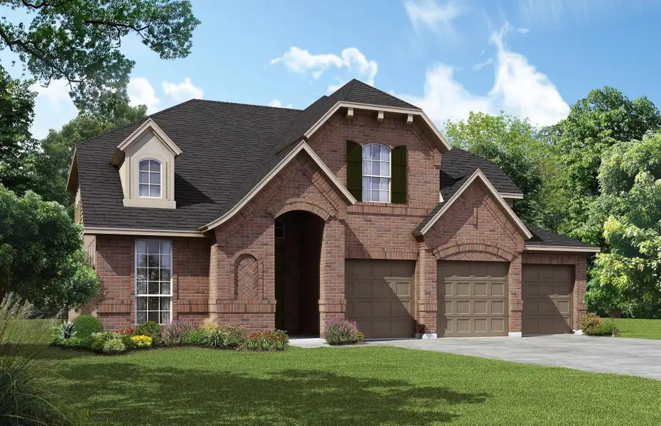 Representative exterior photo of a completed home built from the Concept 3015 by Risewell Homes in Silo Mills, Joshua, TX (Image 6). Representative exterior photo of a completed home built from the Concept 3015 by Risewell Homes in Silo Mills, Joshua, TX (Image 6).