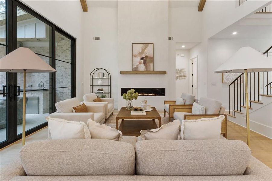 Furnished interior view inside a new home in , Alpharetta (Image 54).
