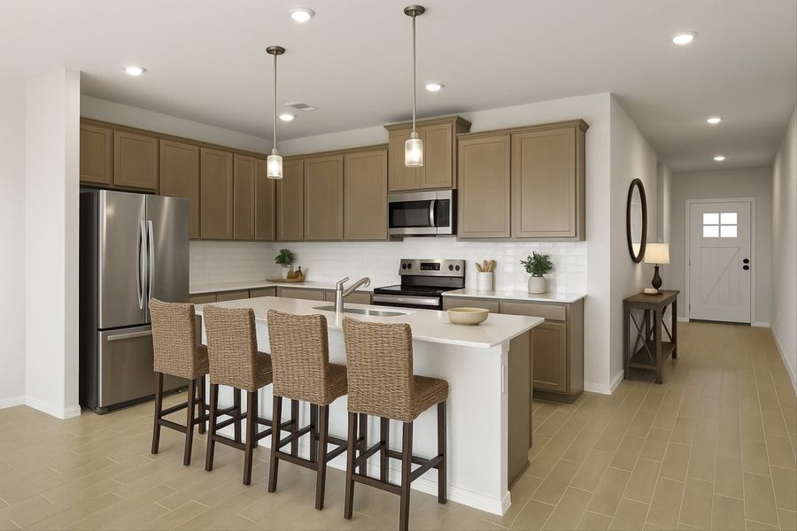 Representative furnished interior of a home built from the Basswood II Colony At Pinehurst Signature by Brohn Homes in Colony at Pinehurst, Pinehurst (Image 4).