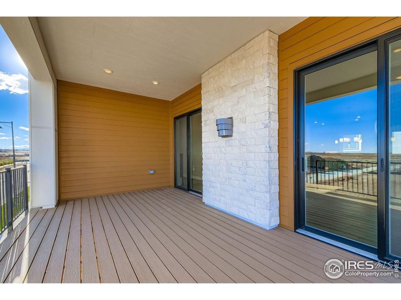 Exterior details and patio area of a home in Baseline, Broomfield (Image 28).