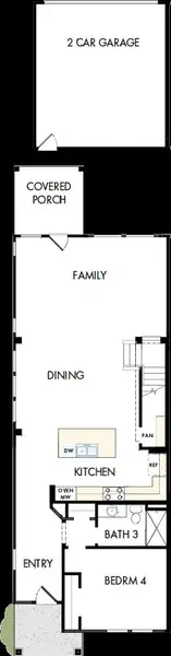 2D floor plan layout of this home in North Creek Village - Townhomes, Huntersville, NC (Image 2). 2D floor plan layout of this home in North Creek Village - Townhomes, Huntersville, NC (Image 2).