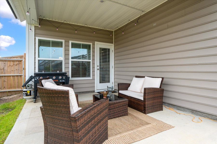 Exterior details and patio area of a home in Cypress Preserve, Moncks Corner (Image 29). Exterior details and patio area of a home in Cypress Preserve, Moncks Corner (Image 29).
