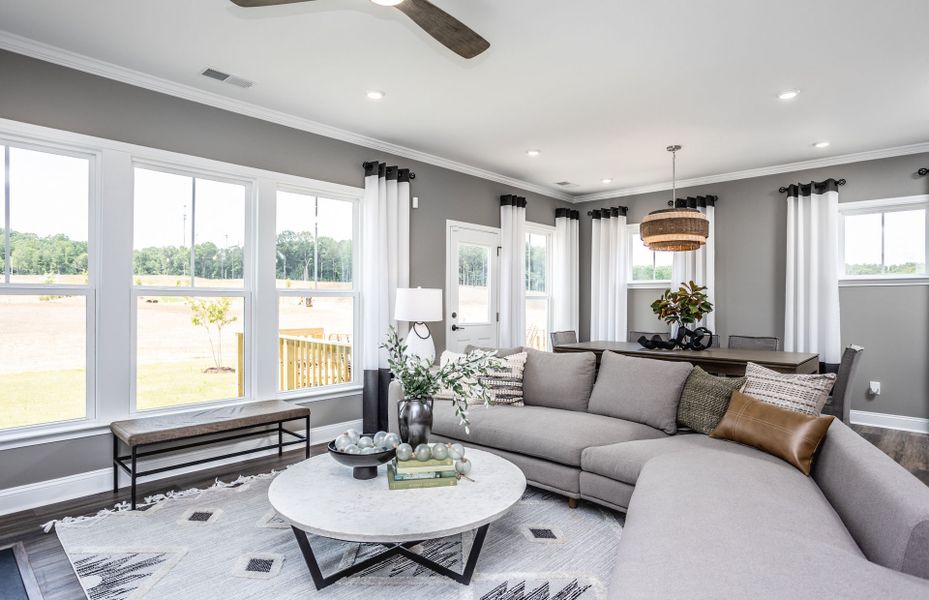 Furnished interior view inside a new home in Lewiston Meadows, Greensboro (Image 7).