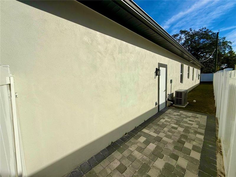 Exterior details and patio area of a home in , Tampa (Image 3). Exterior details and patio area of a home in , Tampa (Image 3).