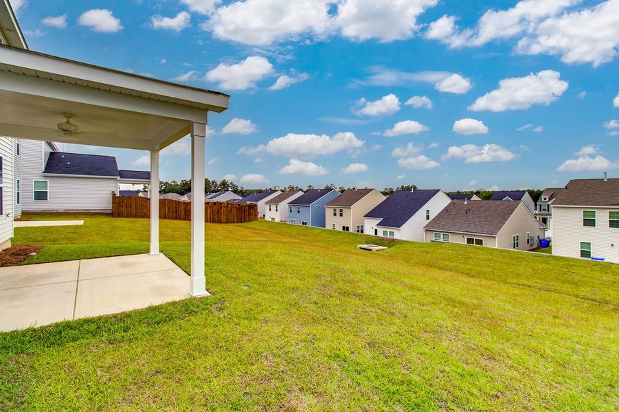 Exterior details and patio area of a home in Ellington, Elgin (Image 21).