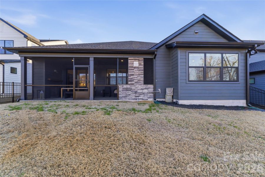 Exterior details and patio area of a home in Windell Woods, Tega Cay (Image 29).