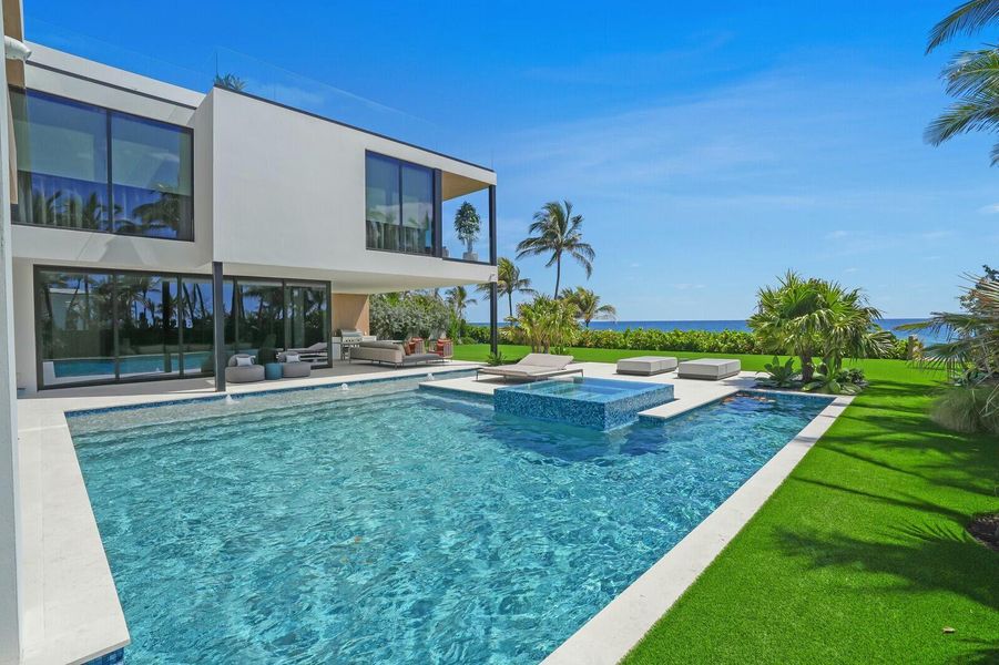 Front exterior of a new home in , Hillsboro Beach, FL, highlighting curb appeal (Image 30).