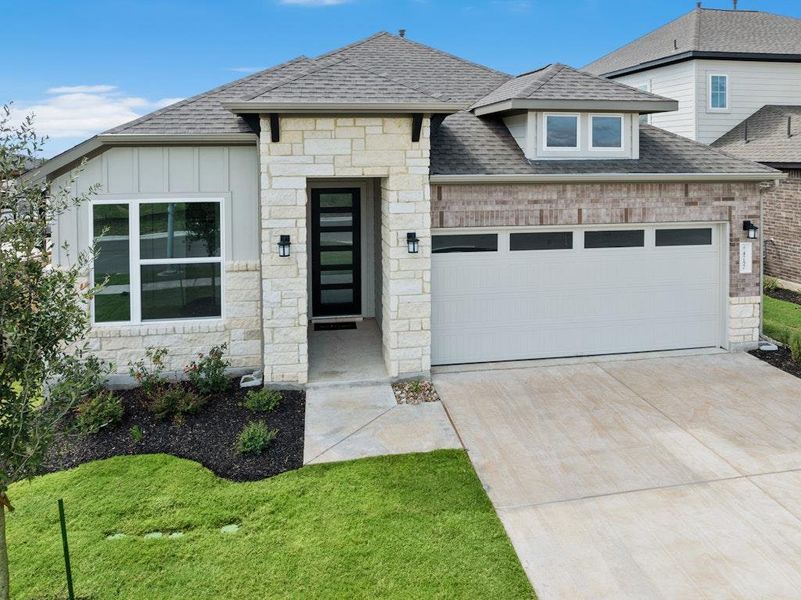 Exterior details and patio area of a home in University Heights, Round Rock (Image 2). Exterior details and patio area of a home in University Heights, Round Rock (Image 2).
