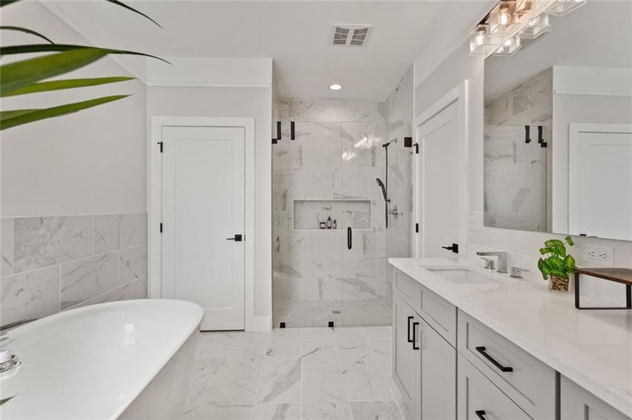 Furnished interior view inside a new home in , Atlanta (Image 7).