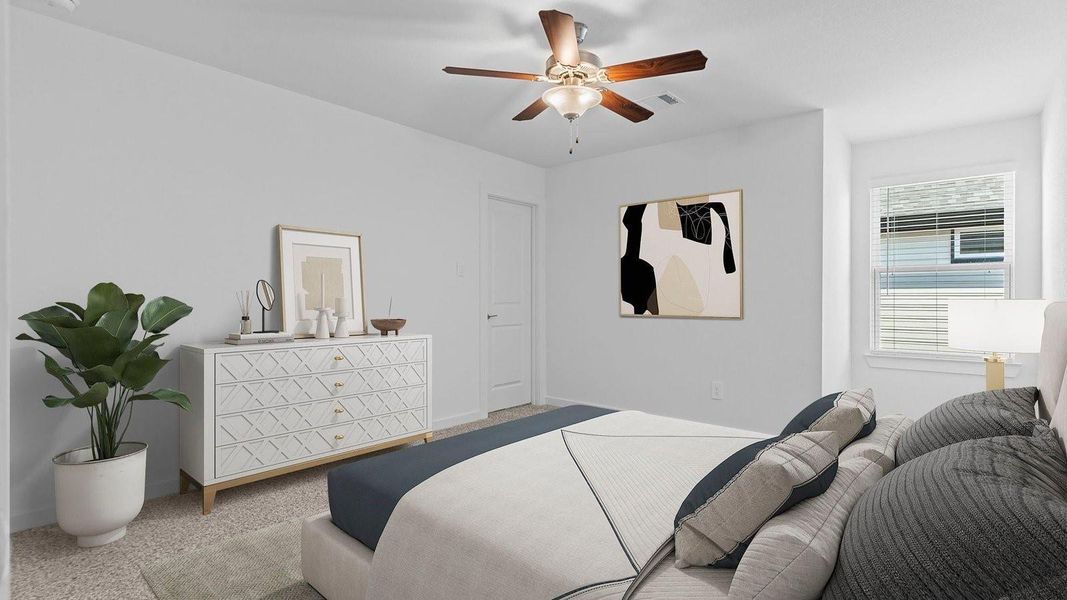 Furnished interior view inside a new home in Harvest Green, Richmond (Image 32).