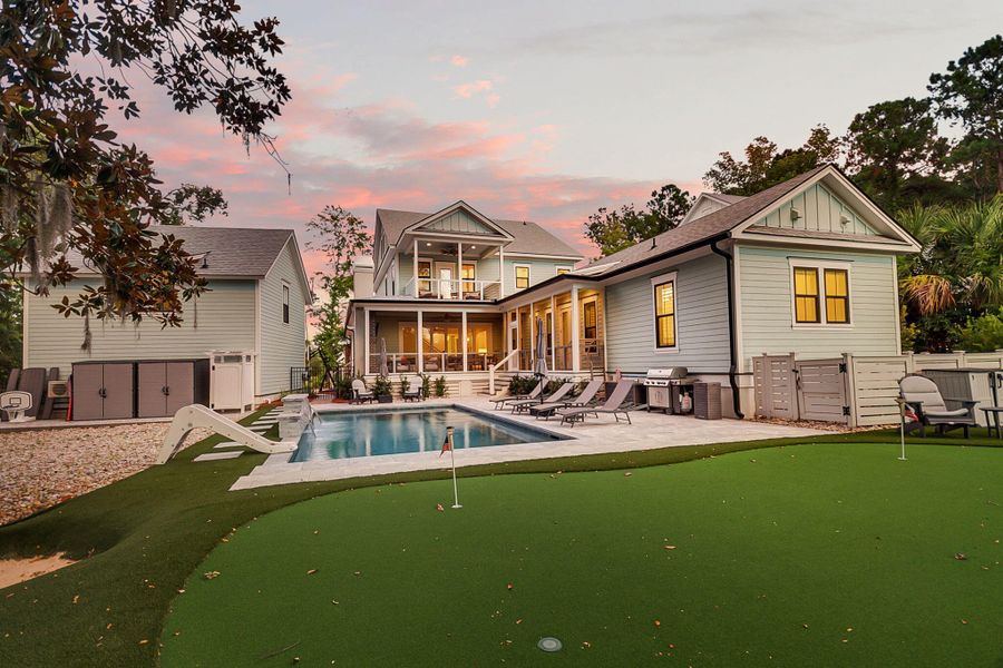 Front exterior of a new home in , Mount Pleasant, SC, highlighting curb appeal (Image 30). Front exterior of a new home in , Mount Pleasant, SC, highlighting curb appeal (Image 30).