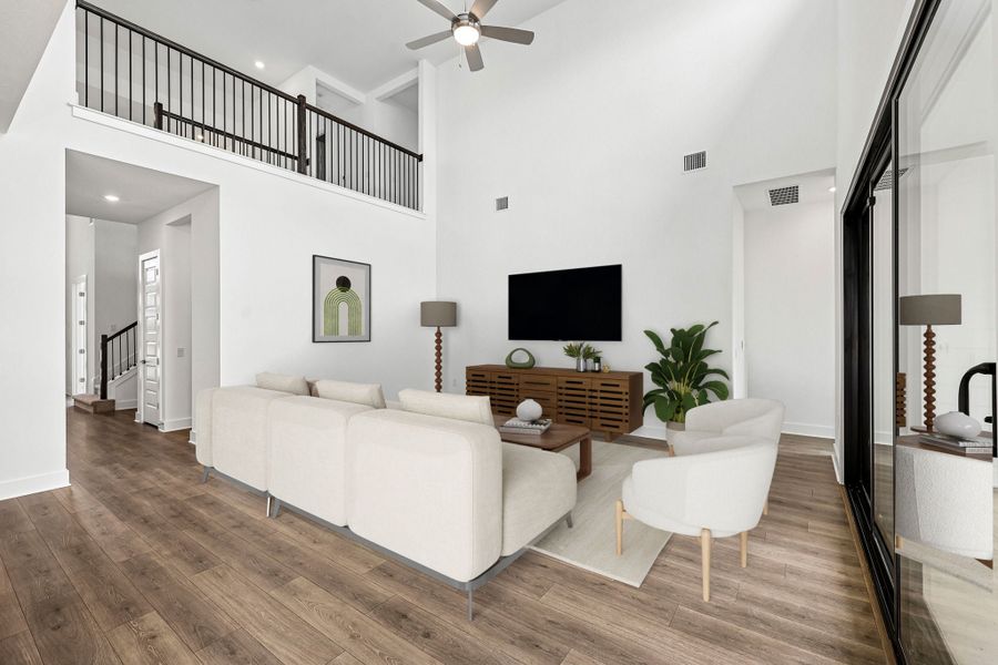 Representative furnished interior of a home built from the McNeil by Taylor Morrison in Silverleaf, Cedar Creek (Image 14). Representative furnished interior of a home built from the McNeil by Taylor Morrison in Silverleaf, Cedar Creek (Image 14).
