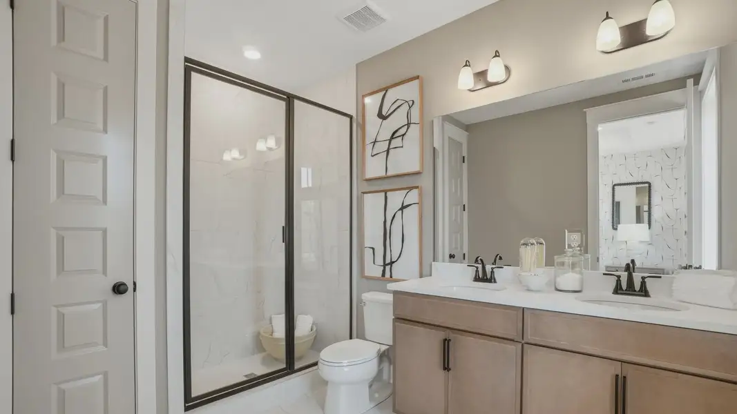 Furnished interior view inside a new home in The Eighteen, Atlanta (Image 8).