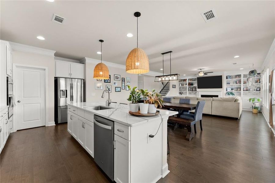 Furnished interior view inside a new home in , Dacula (Image 10).