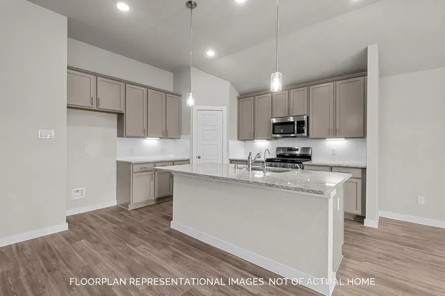Furnished interior view inside a new home in Pinewood at Grand Texas, New Caney (Image 7).
