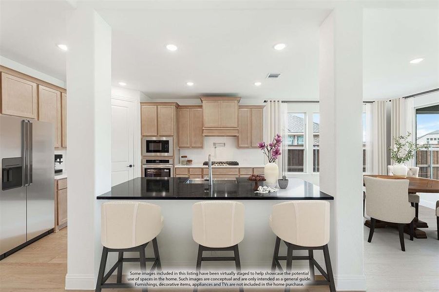 Furnished interior view inside a new home in Mosaic, Celina (Image 8).