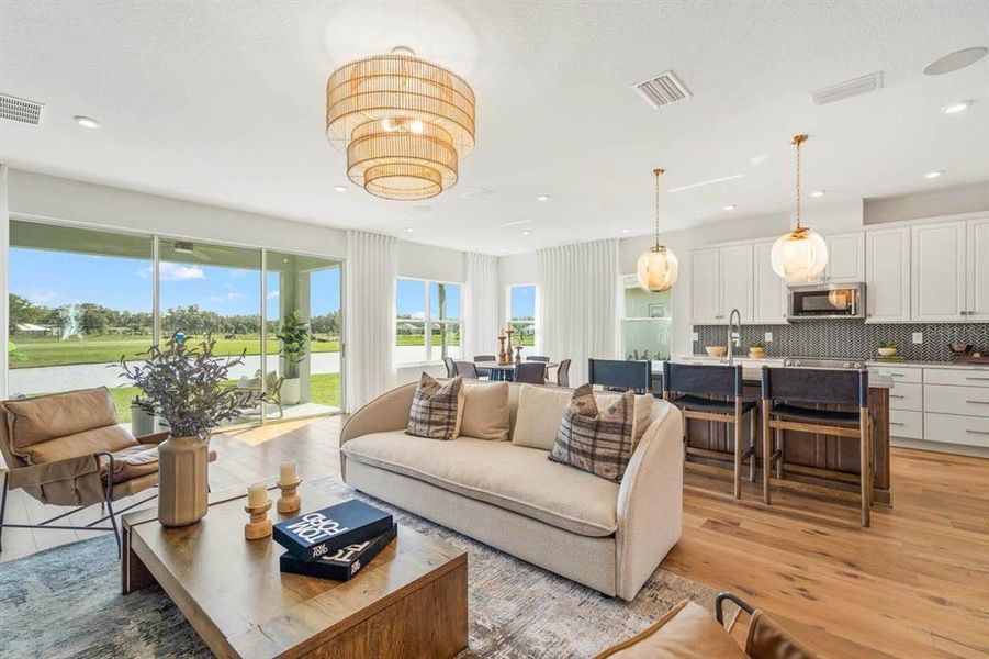 Furnished interior view inside a new home in North River Ranch -  Longmeadow, Parrish (Image 9).