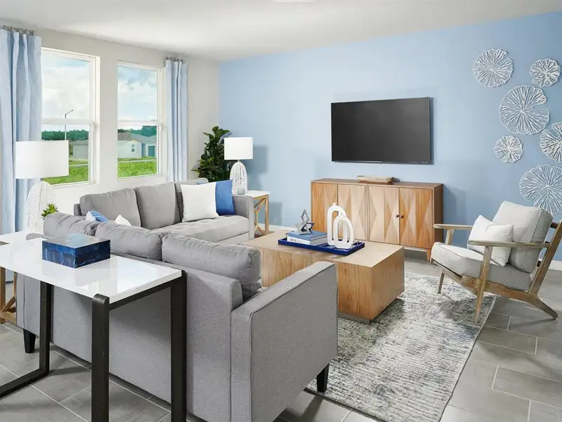 Furnished interior view inside a new home in Villamar - Signature Series, Winter Haven (Image 3).