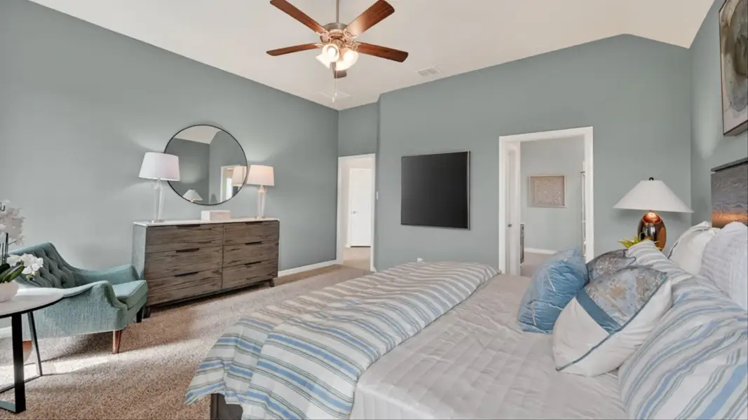 Furnished interior view inside a new home in Lakeview Pointe, Grand Prairie (Image 24).