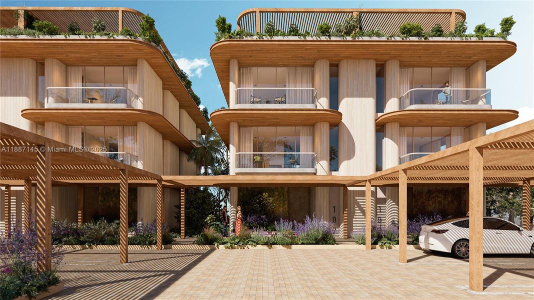 Exterior details and patio area of a home in , Miami (Image 25). Exterior details and patio area of a home in , Miami (Image 25).