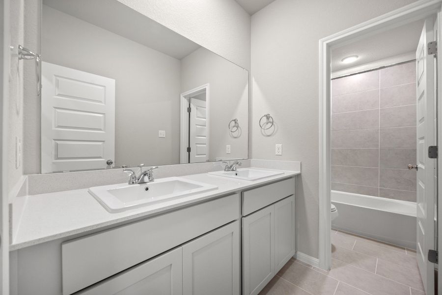 Furnished interior view inside a new home in Trinity Ranch, Elgin (Image 14).