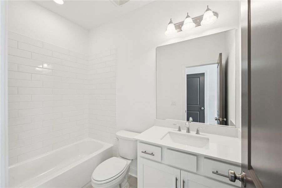 Furnished interior view inside a new home in Market Square at Sawnee Village, Cumming (Image 11).