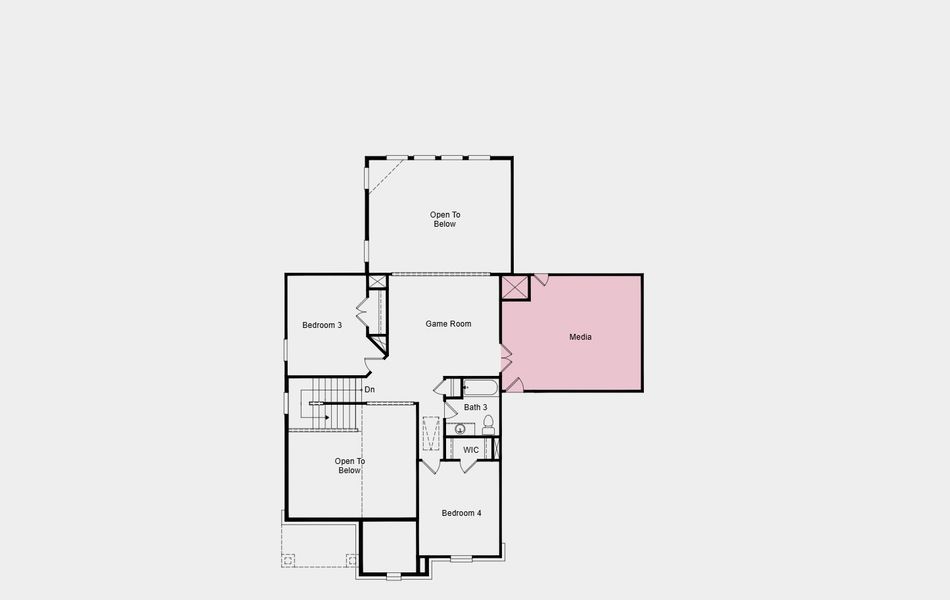 2D floor plan layout of this home in Cross Creek Meadows 60s, Celina, TX (Image 15).