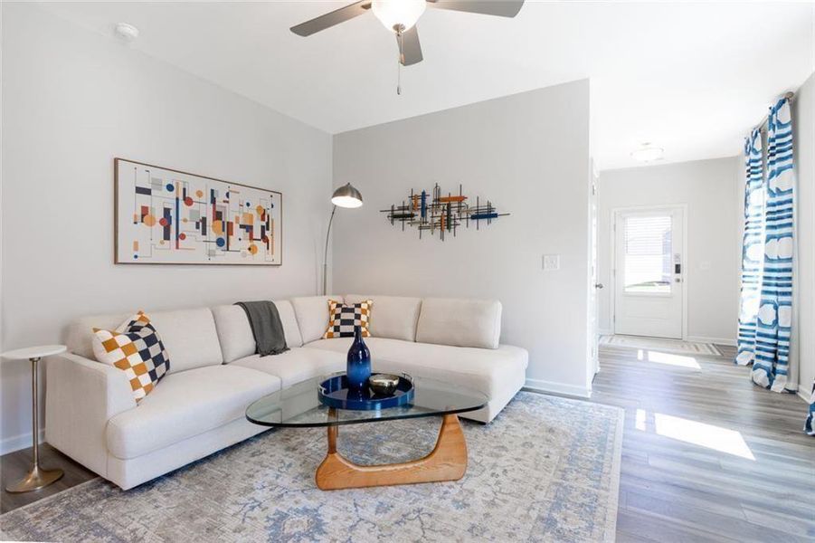 Furnished interior view inside a new home in The Andros, Dalton (Image 4).