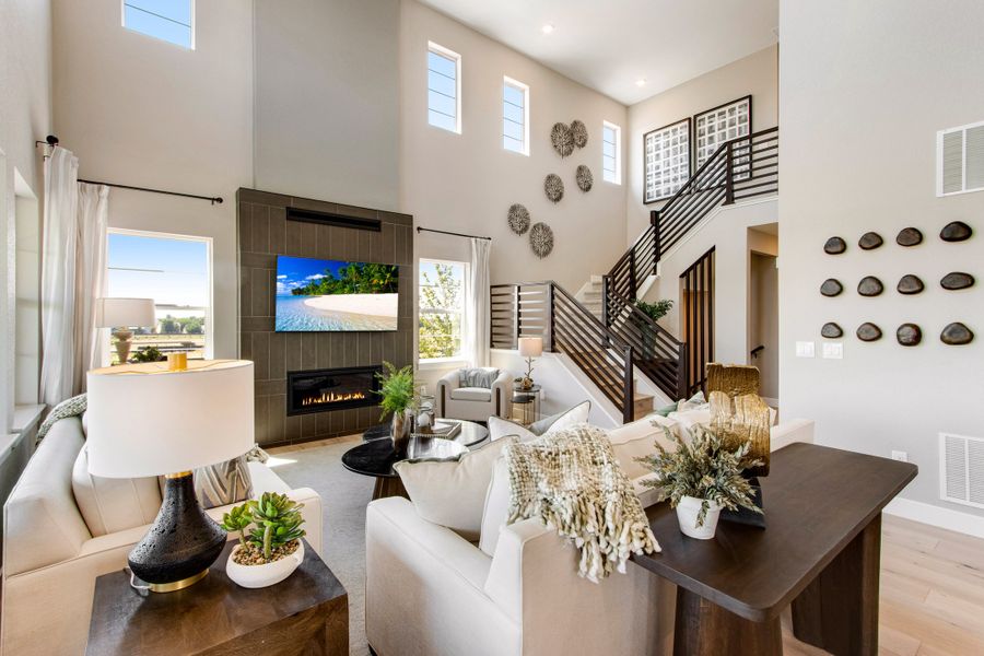 Representative furnished interior of a home built from the The Torin by Tri Pointe Homes in Cordovan, Firestone (Image 5). Representative furnished interior of a home built from the The Torin by Tri Pointe Homes in Cordovan, Firestone (Image 5).
