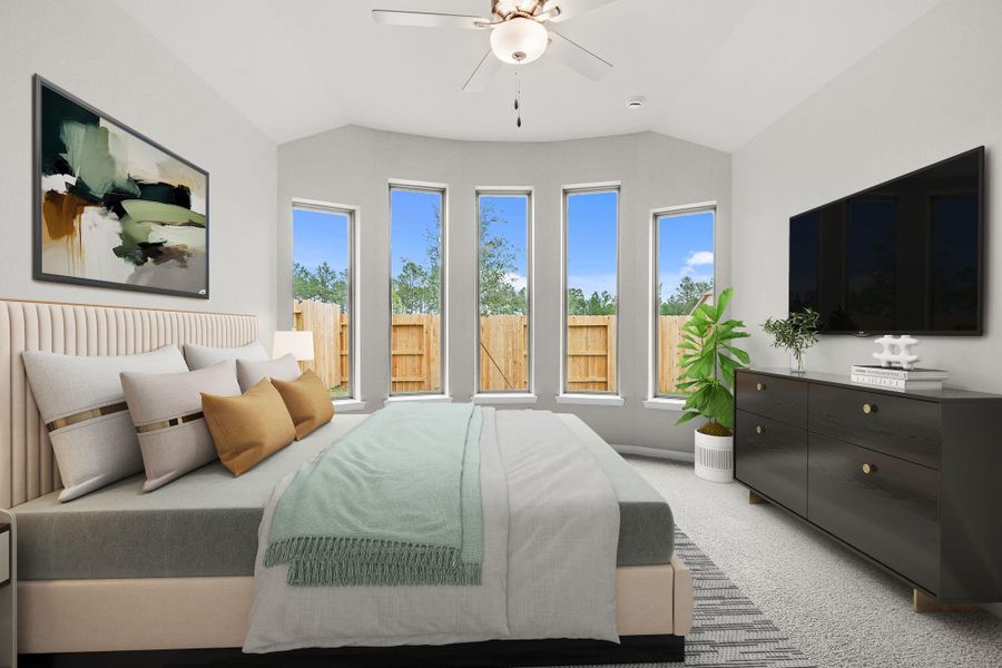 Furnished interior view inside a new home in Wildtree, Magnolia (Image 10).