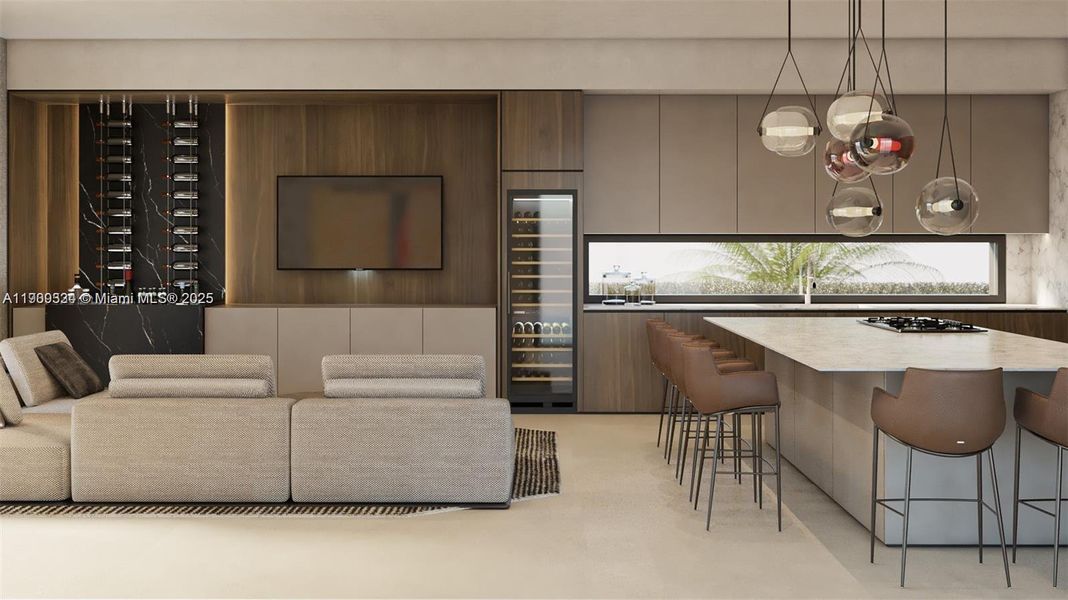 Furnished interior view inside a new home in , Key Biscayne (Image 12). Furnished interior view inside a new home in , Key Biscayne (Image 12).