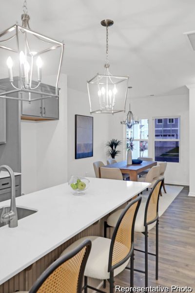 Furnished interior view inside a new home in Homecoming, Ravenel (Image 10). Furnished interior view inside a new home in Homecoming, Ravenel (Image 10).