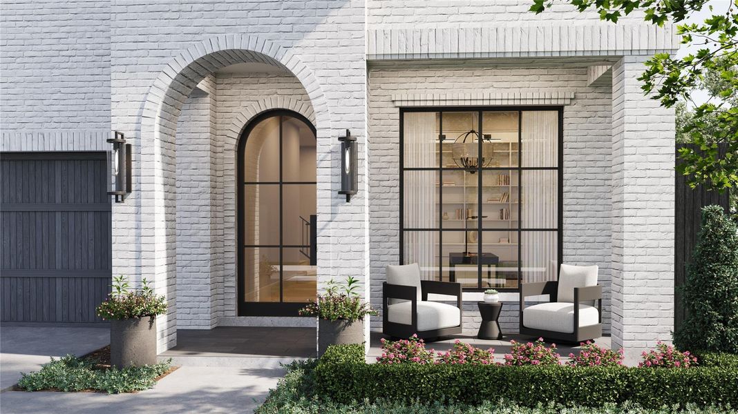 Covered Porch. This is an artist rendering and is subject to change anytime during construction. Covered Porch. This is an artist rendering and is subject to change anytime during construction.