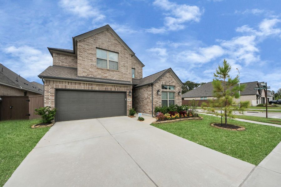 Great curb appeal with brick exterior