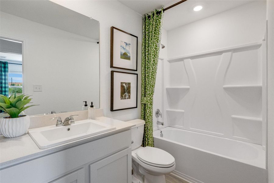 Bathroom with shower / tub combo and vanity Bathroom with shower / tub combo and vanity