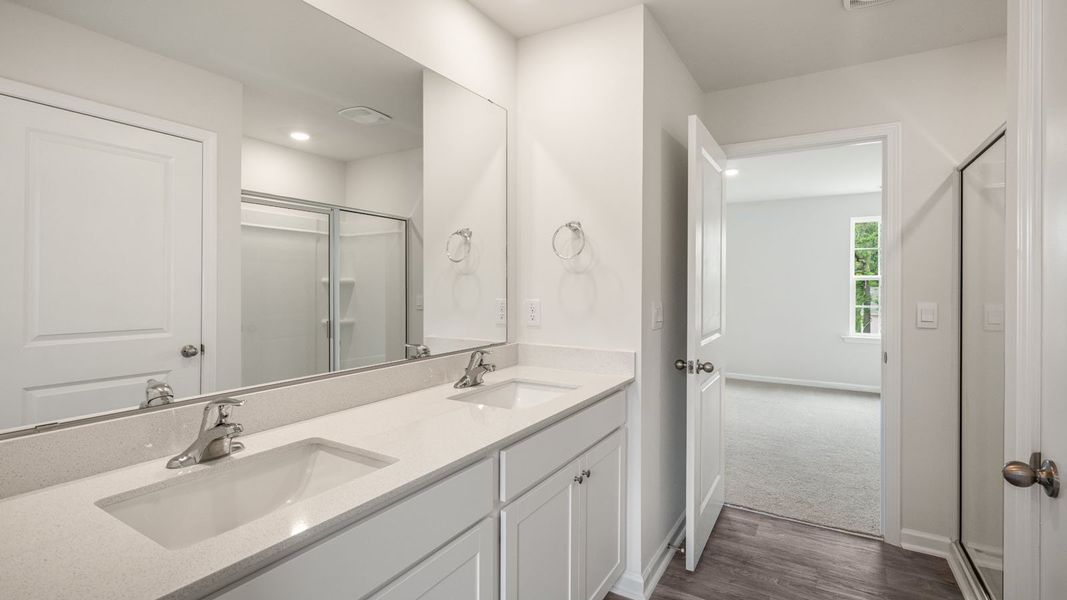 Furnished interior view inside a new home in Faircrest, Greensboro (Image 7). Furnished interior view inside a new home in Faircrest, Greensboro (Image 7).