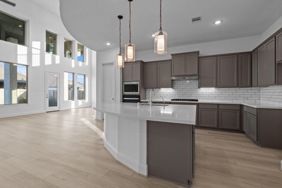 Furnished interior view inside a new home in Coastal Point, League City (Image 7).