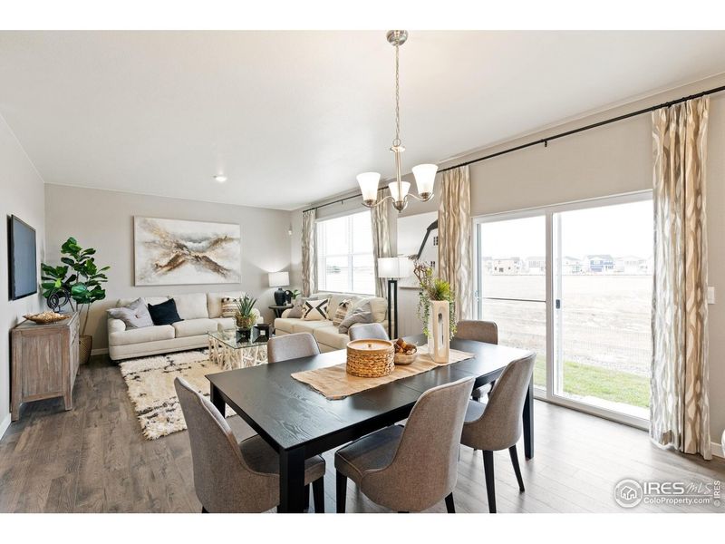 Furnished interior view inside a new home in Fossil Creek Ranch, Windsor (Image 7).