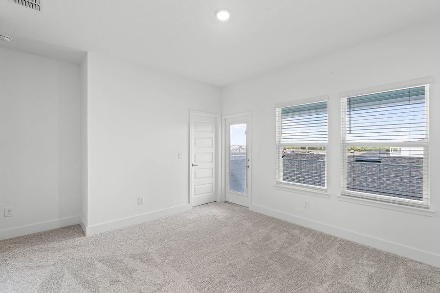 Representative unfurnished interior of a home built from the Newton by Rockwell Homes in Harvest at Ovation - Townhomes, Winter Garden (Image 58). Representative unfurnished interior of a home built from the Newton by Rockwell Homes in Harvest at Ovation - Townhomes, Winter Garden (Image 58).