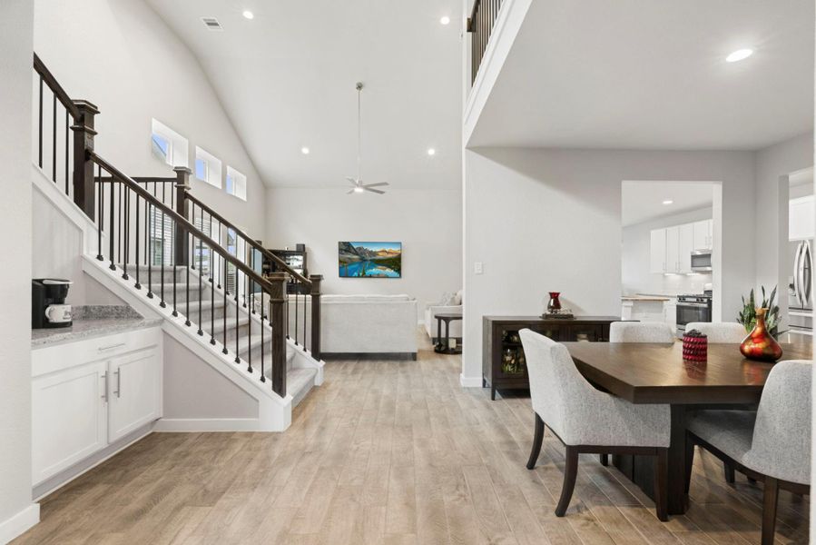 Furnished interior view inside a new home in Edgewood Village, Houston (Image 13). Furnished interior view inside a new home in Edgewood Village, Houston (Image 13).