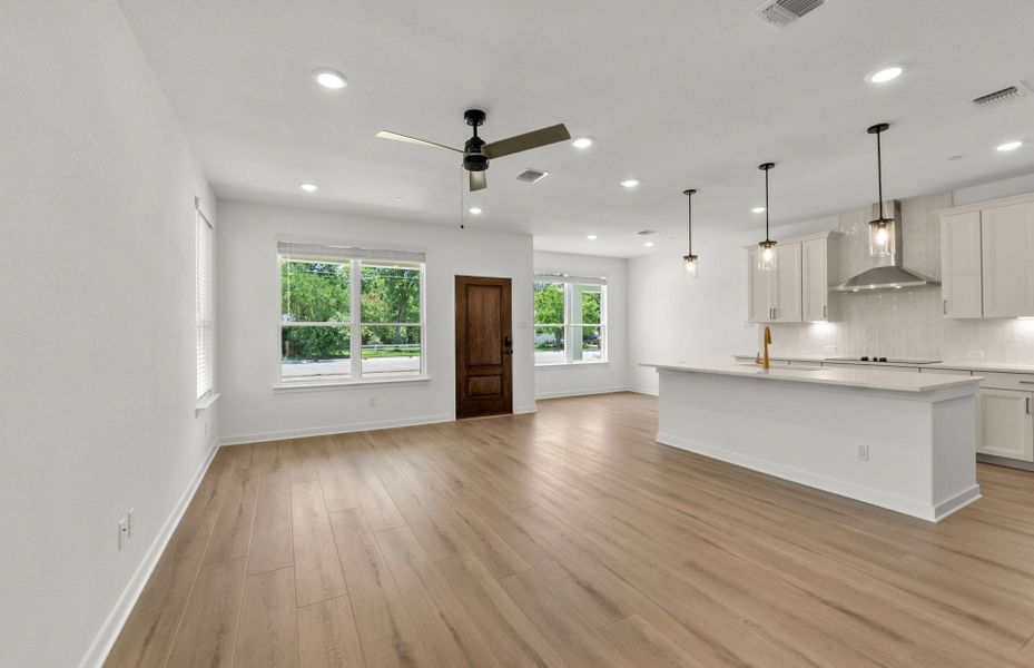 Spacious, unfurnished interior of a new home in Monarch on Main, Round Rock (Image 29). Spacious, unfurnished interior of a new home in Monarch on Main, Round Rock (Image 29).