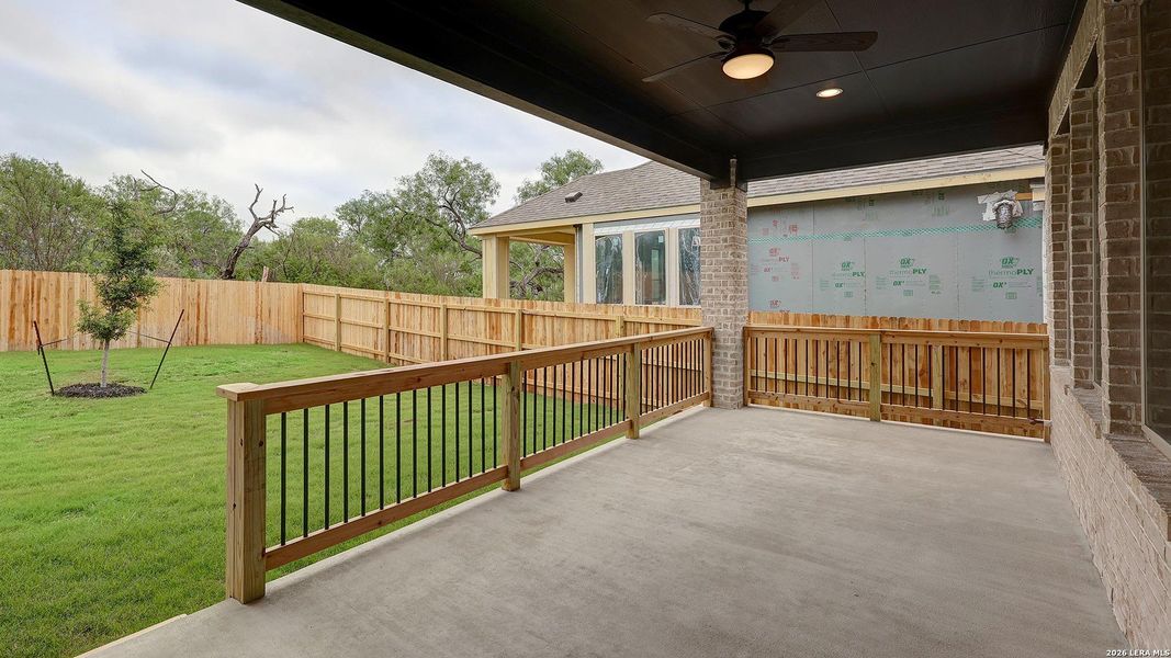 Exterior details and patio area of a home in VIDA, San Antonio (Image 24).