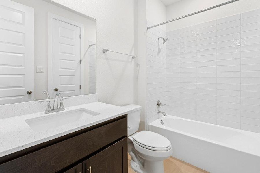 Furnished interior view inside a new home in Santa Rita Ranch, Liberty Hill (Image 4). Furnished interior view inside a new home in Santa Rita Ranch, Liberty Hill (Image 4).