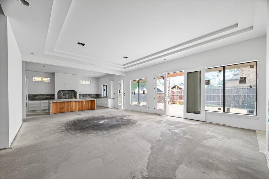 Tons of windows offering natural lighting throughout the home