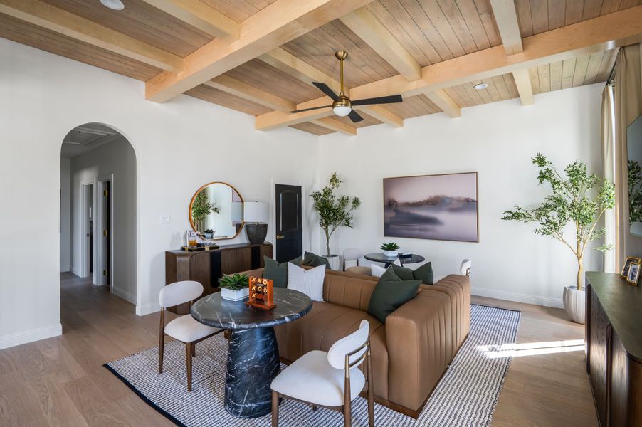 Representative furnished interior of a home built from the The Iris by Homebound in The Villas at Lakeside, Flower Mound (Image 5).