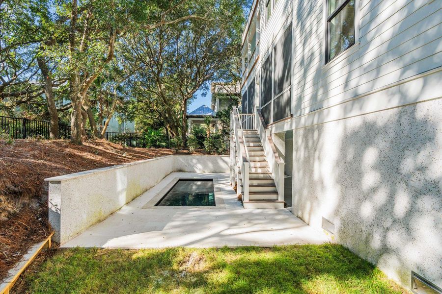 Exterior details and patio area of a home in , Isle Of Palms (Image 29). Exterior details and patio area of a home in , Isle Of Palms (Image 29).